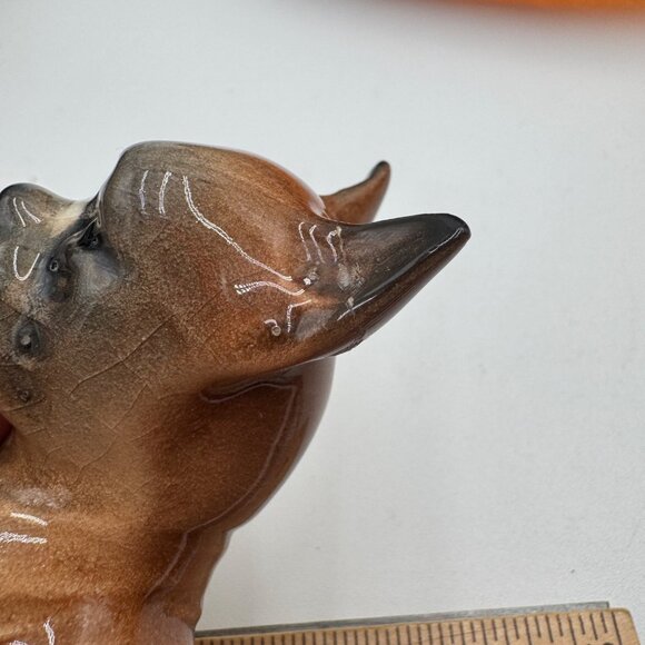 Vintage Jema Holland Boxer Dog Figurine Statue Ornament West Germany stamped 266 - Picture 12 of 13